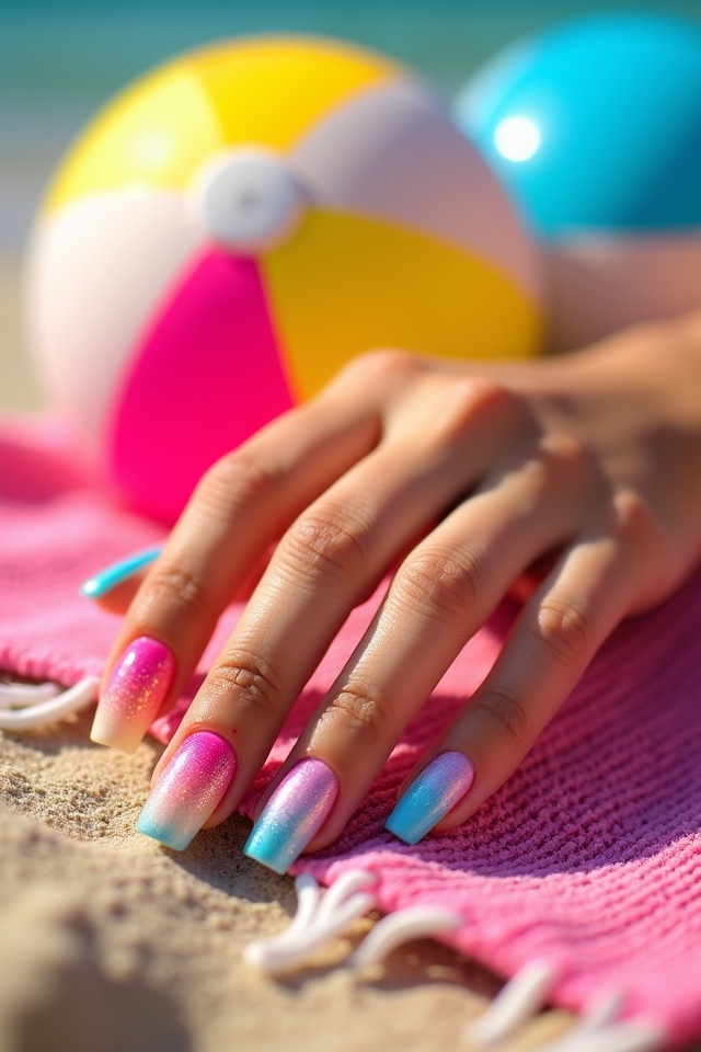 colorful summer nail designs