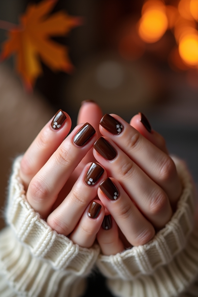 cozy sweater pattern nails