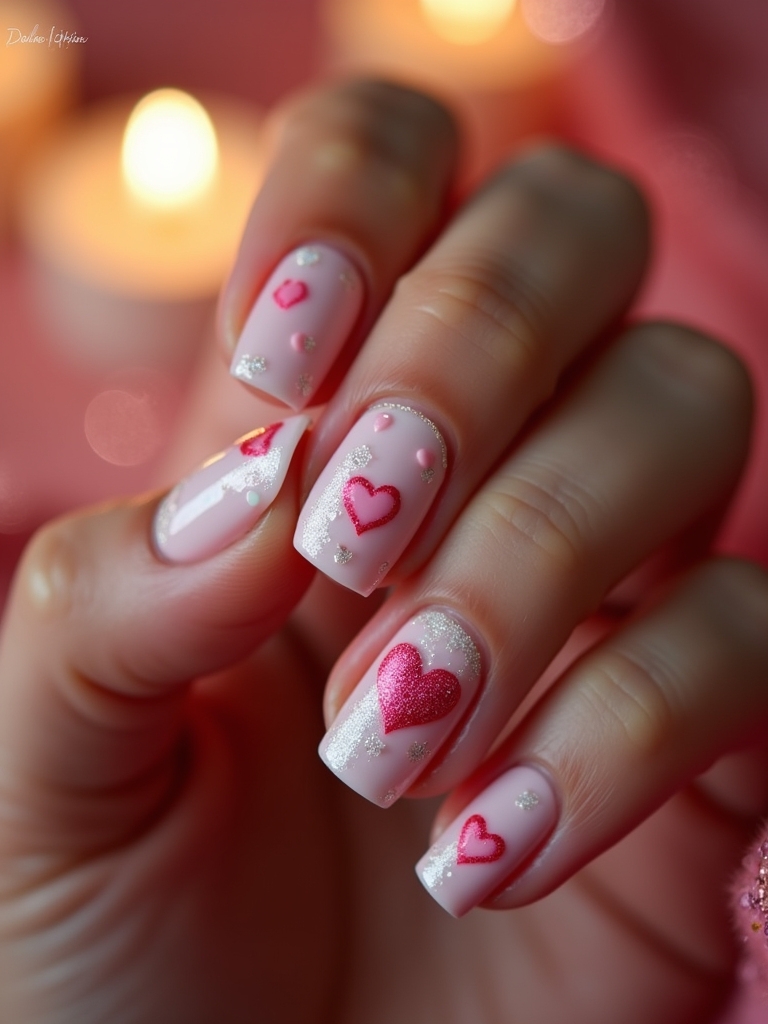 cupid inspired nail designs