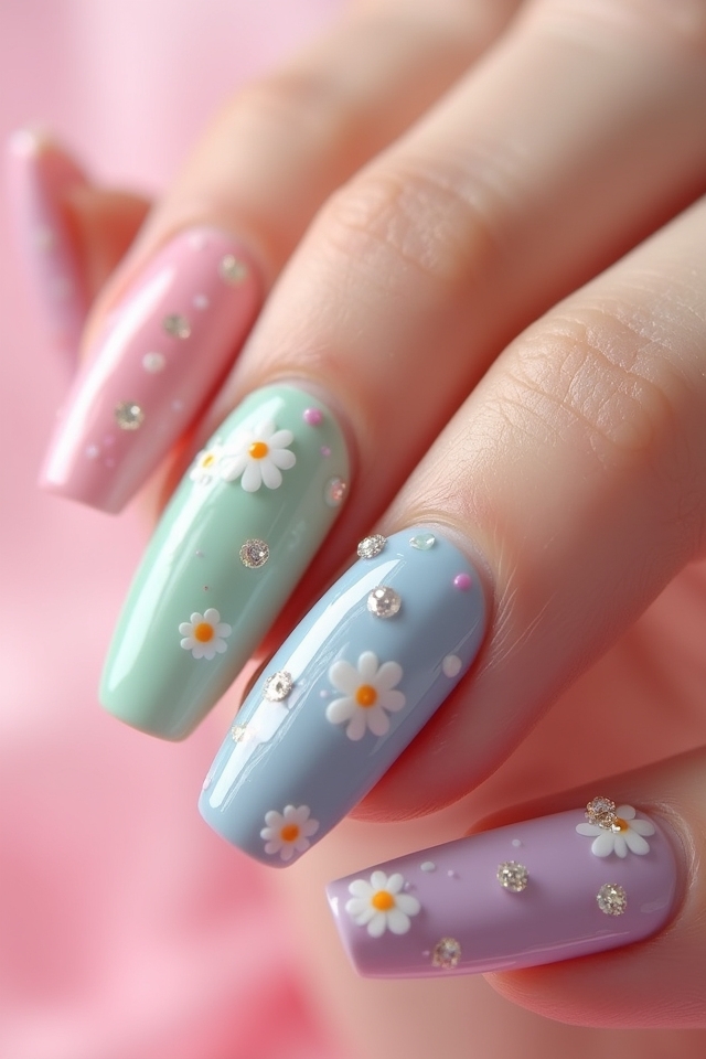dreamy pastel nail art