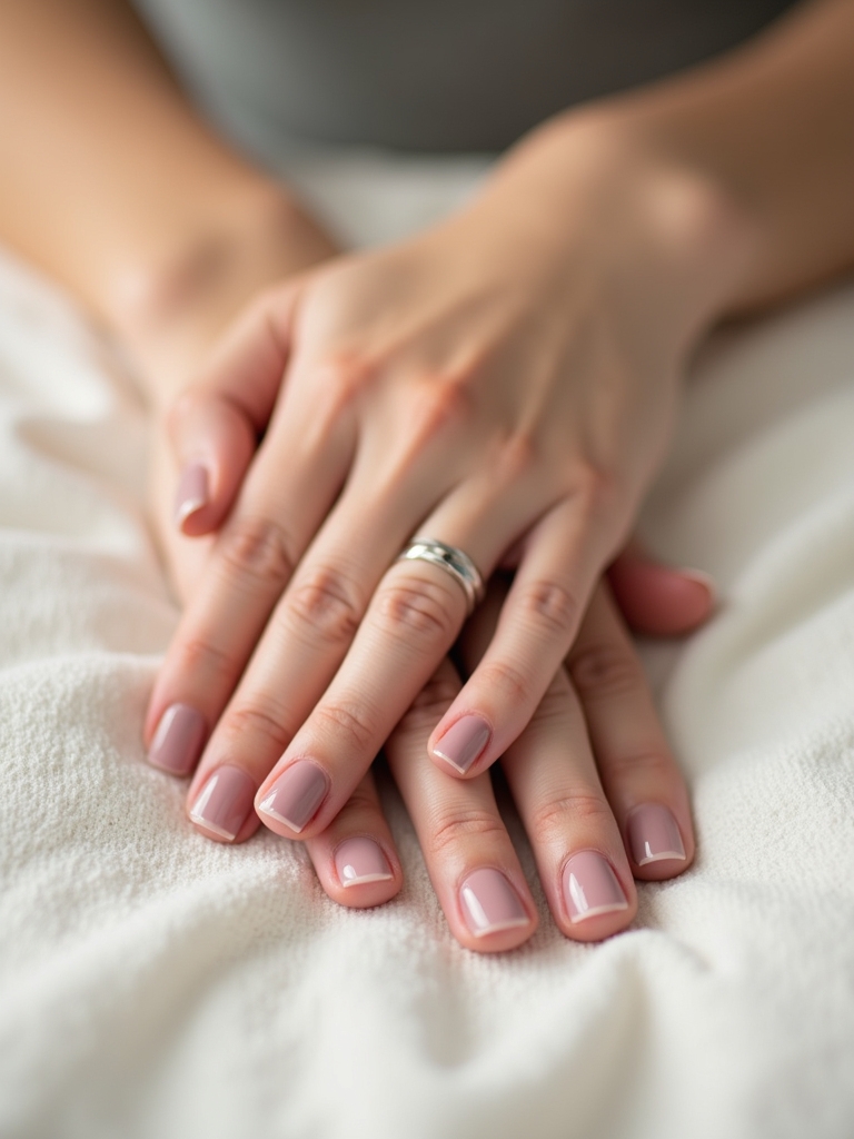 dusty rose nail elegance