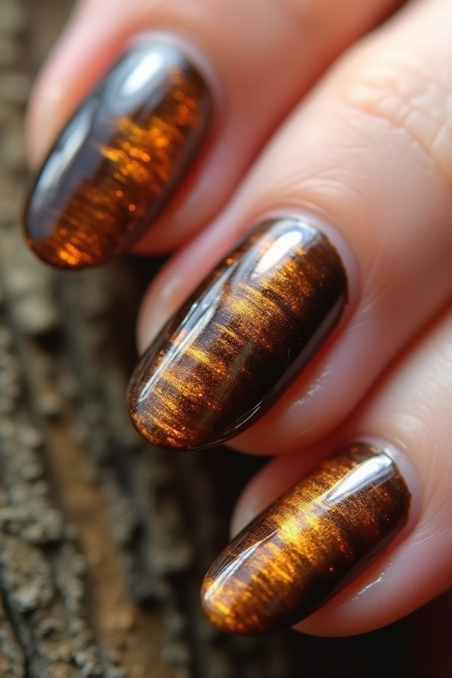 earthy brown cat eye