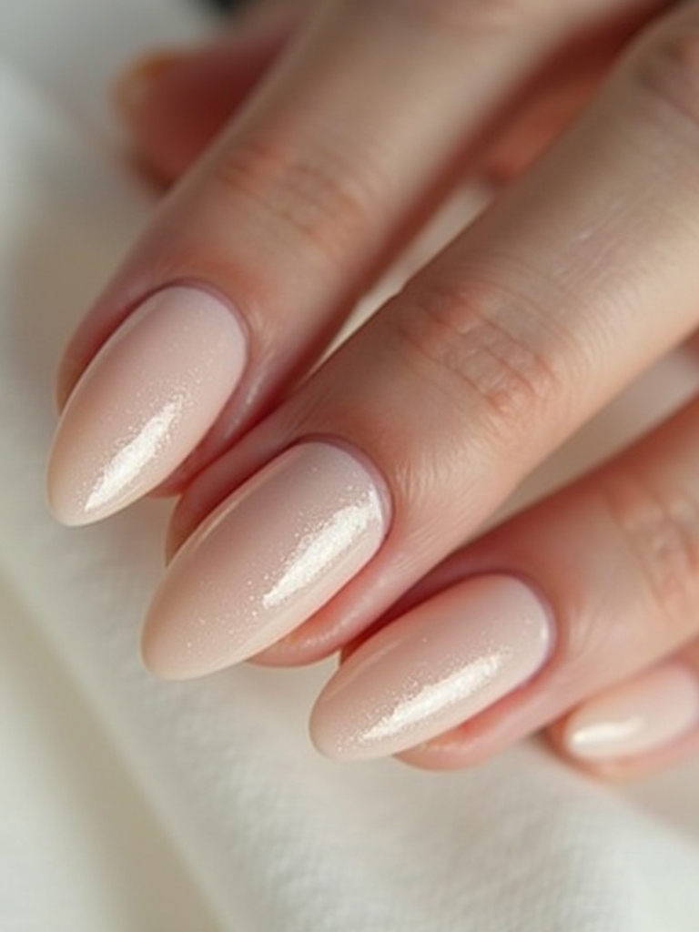 elegant almond nail care