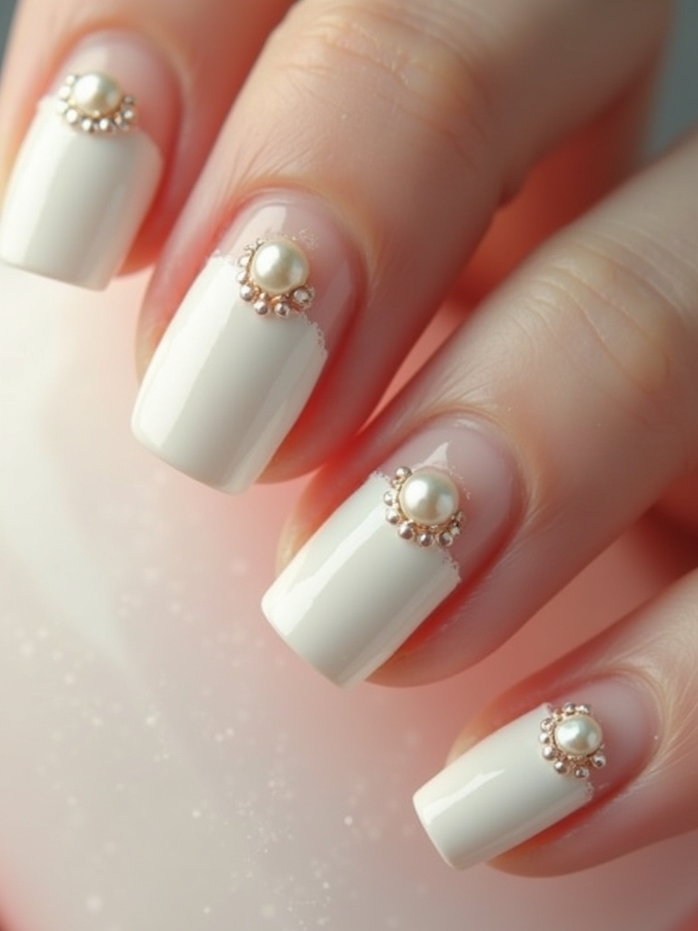 elegant classic pearl accents