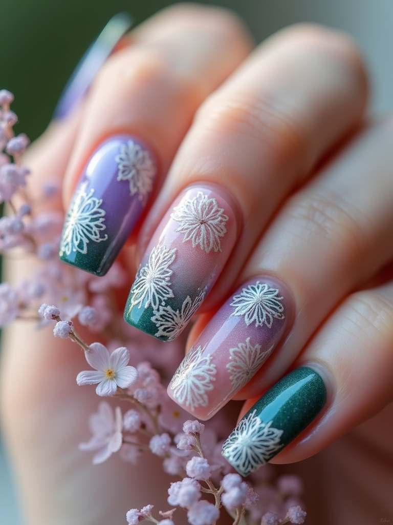 elegant floral lace designs