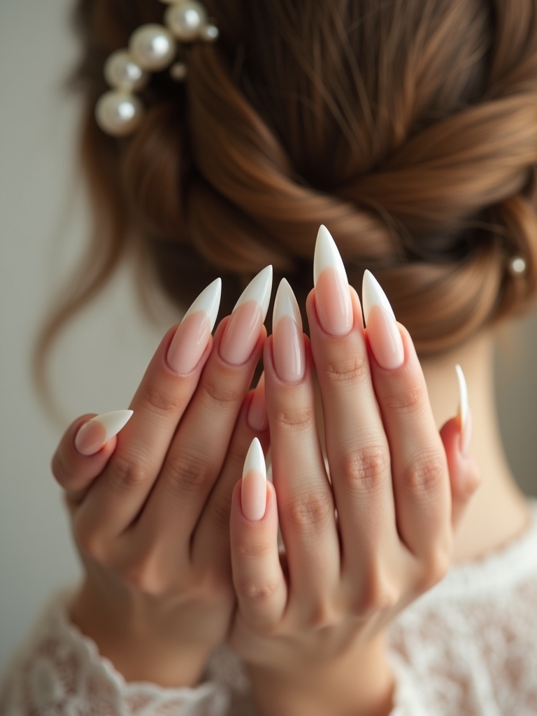 elegant french twist nails