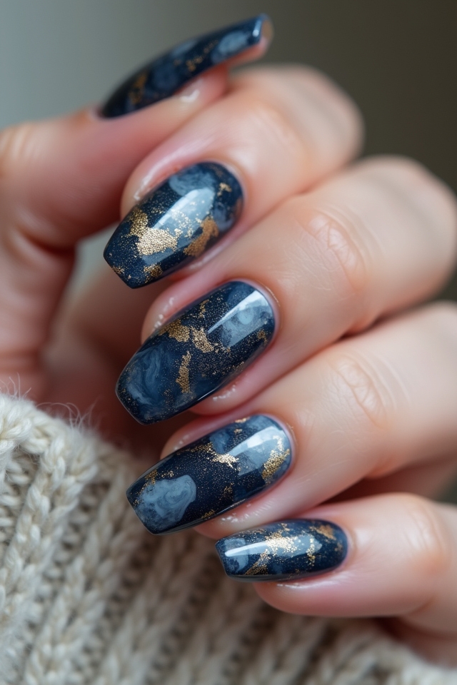 elegant marble nail designs