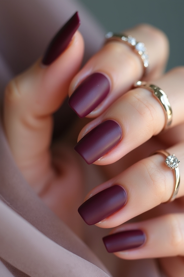 elegant matte nail combinations