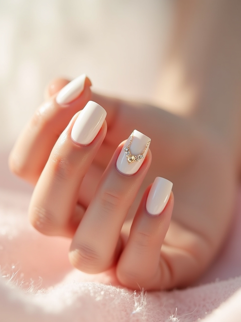 elegant milky nails enhanced