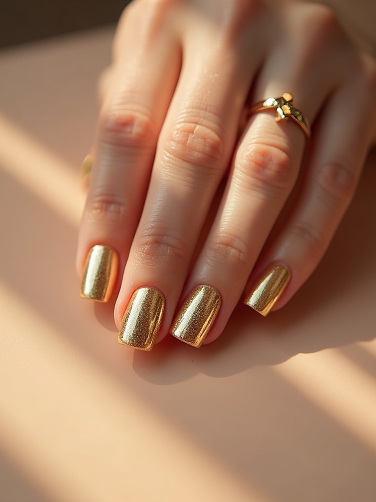 elegant minimalist gold stripes
