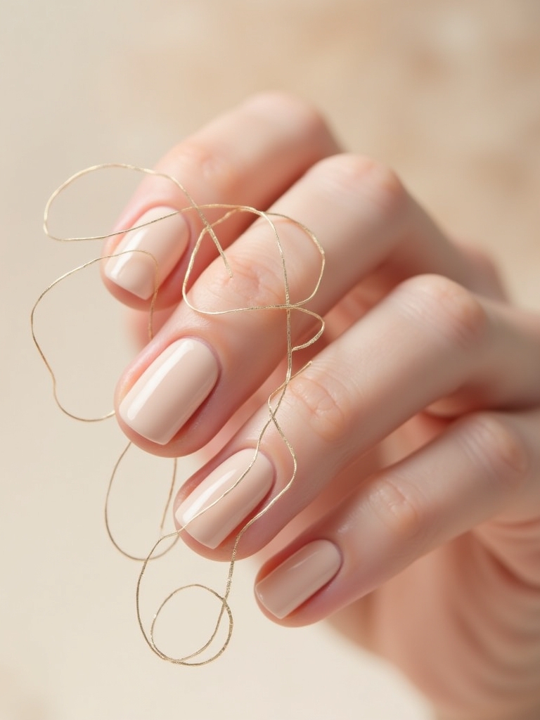 elegant minimalist nail art