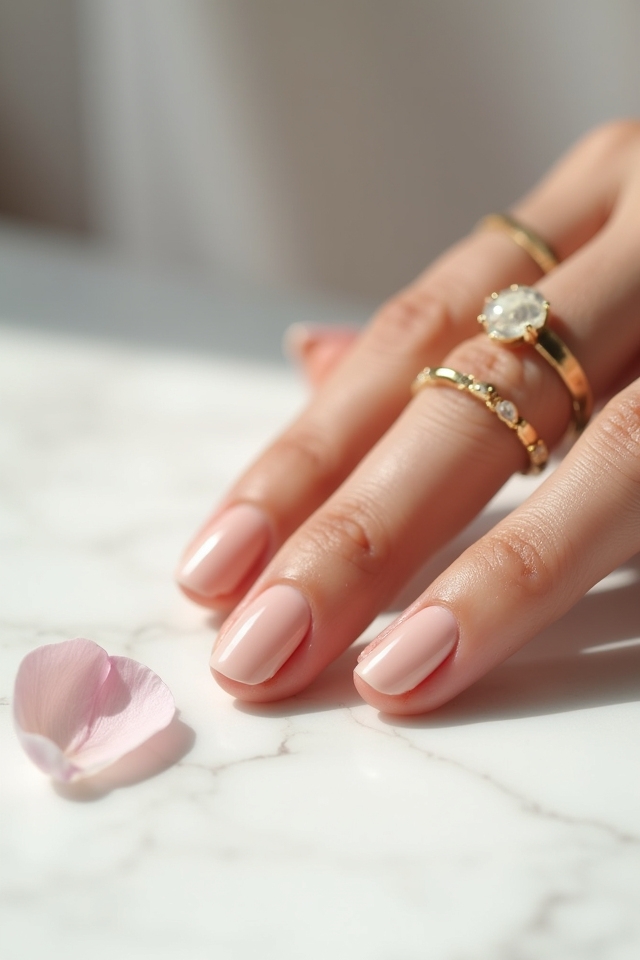 elegant minimalist nail design