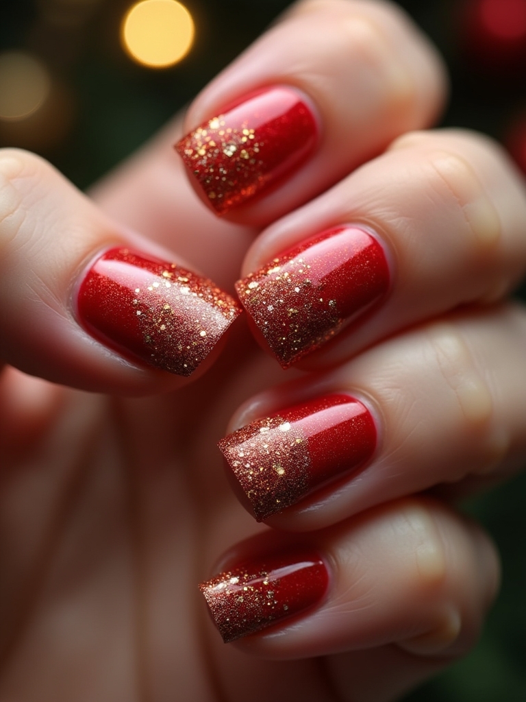 elegant red and gold
