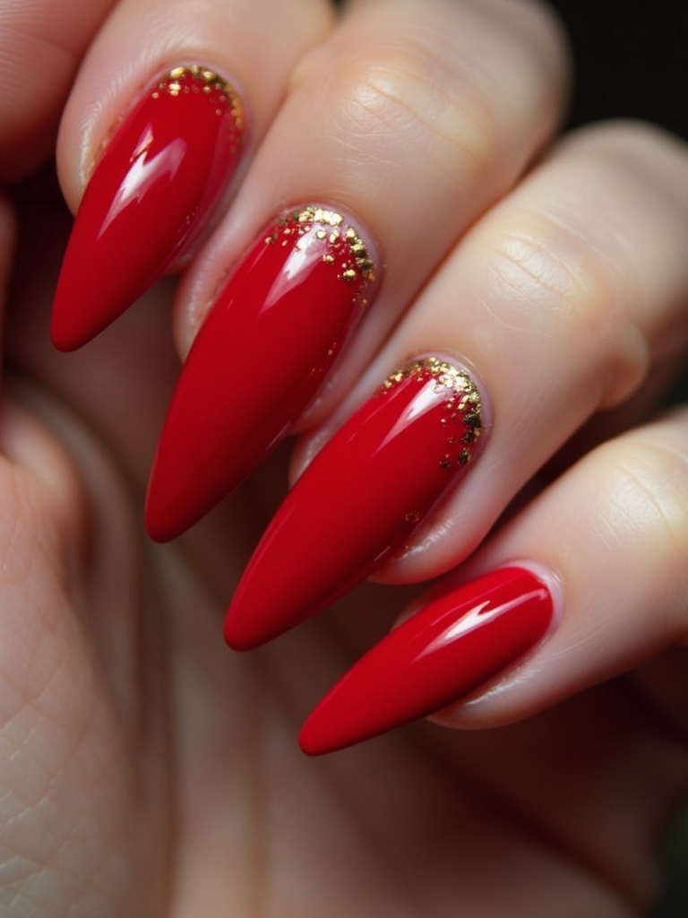 elevate classic red nails