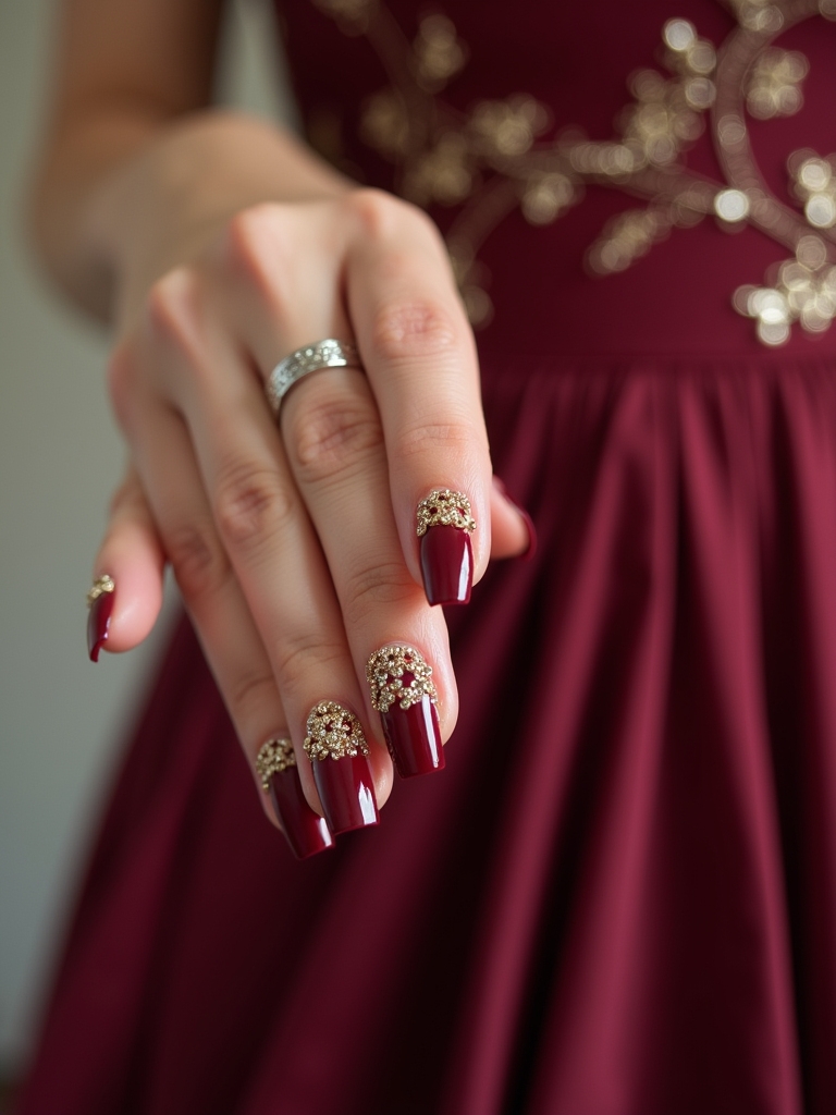 elevate nails with gold