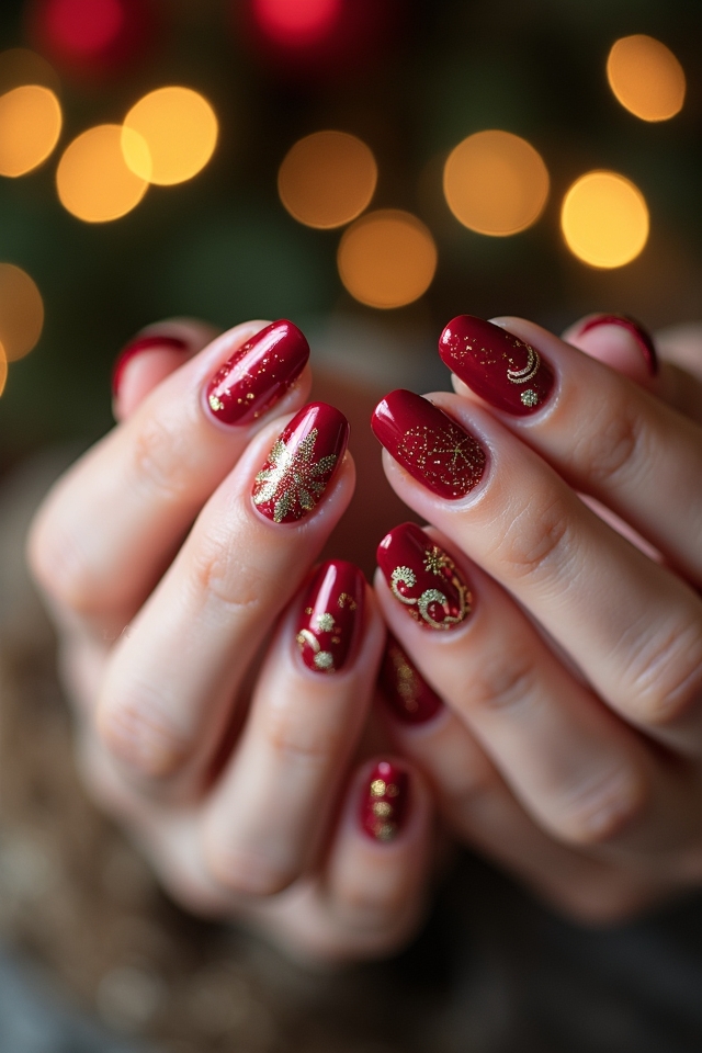 festive holiday nail art