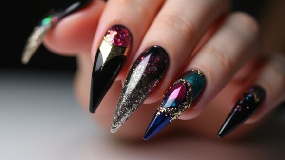 fierce stiletto nail designs