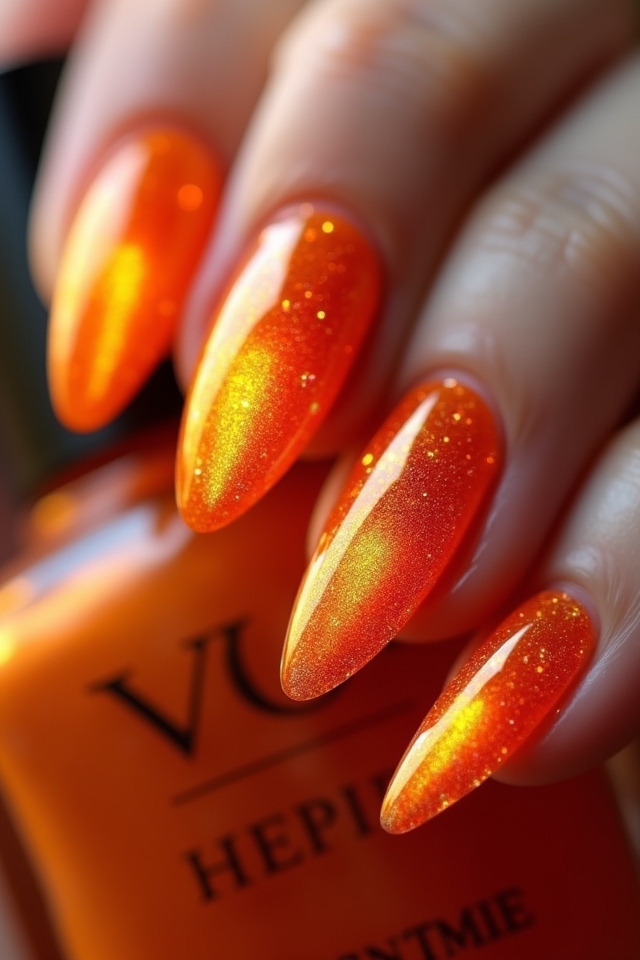 fiery orange cat eye techniques