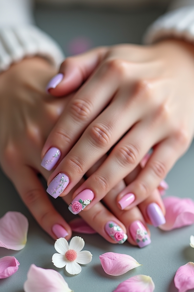 floral nail art designs