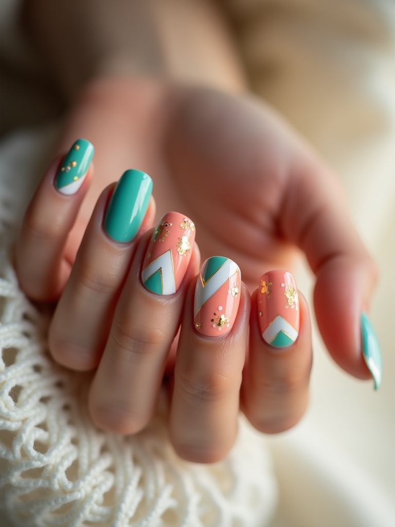 geometric nail art inspiration
