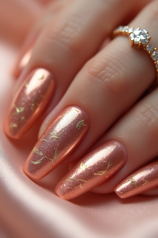 glamorous radiant rose gold