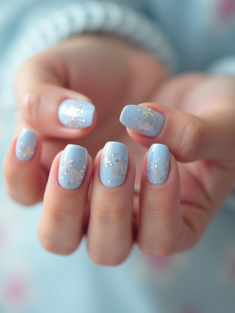 glitter gradient nail design