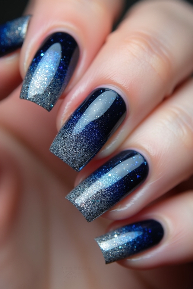 glitter gradient nail techniques