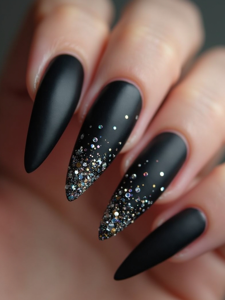 glittery nail design inspiration