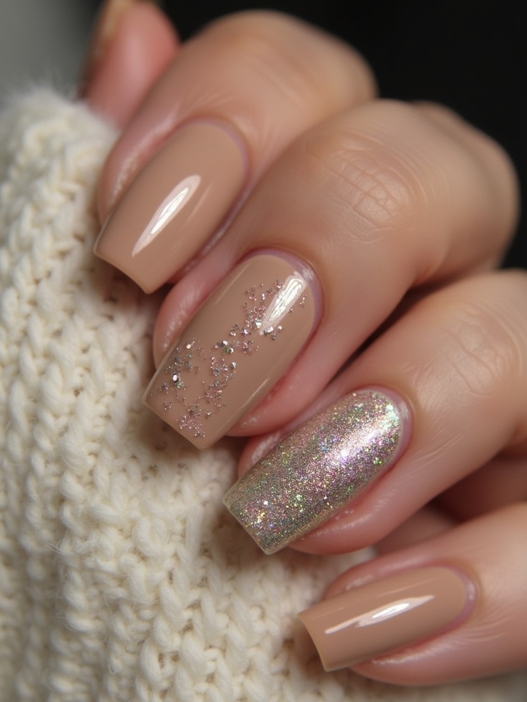 glittery nails elevate style