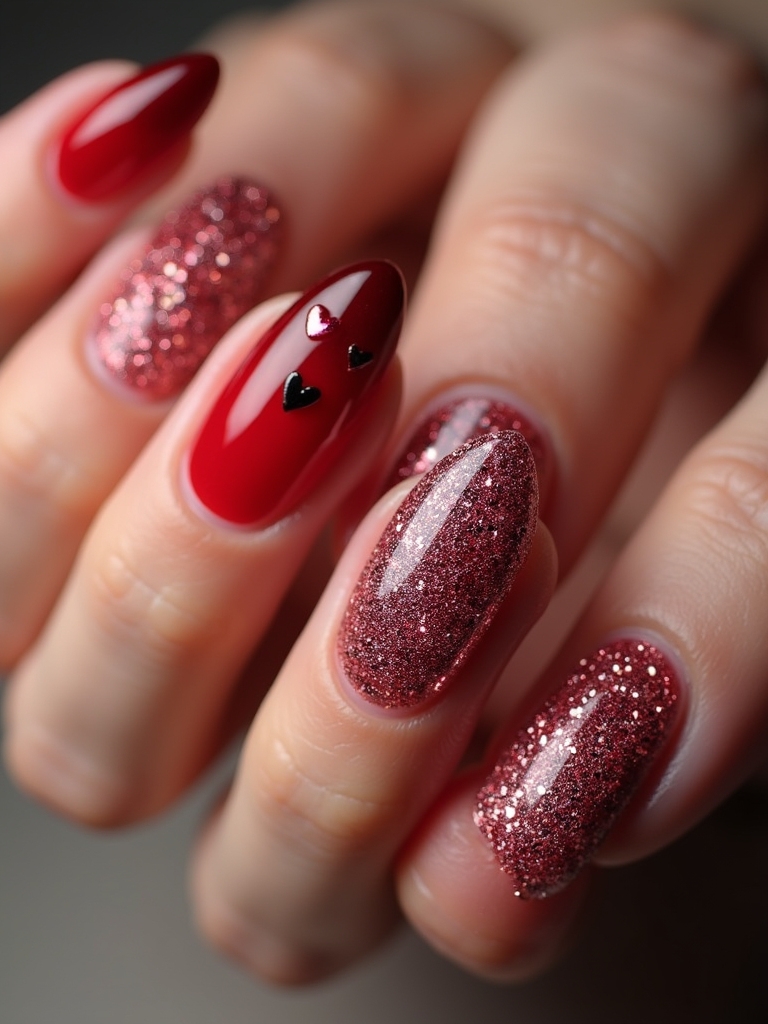 glittery ombre nail designs