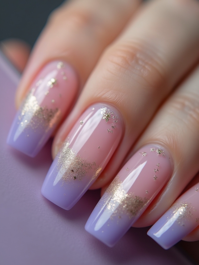 gradient ombr french tips