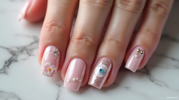 hailey bieber nail designs