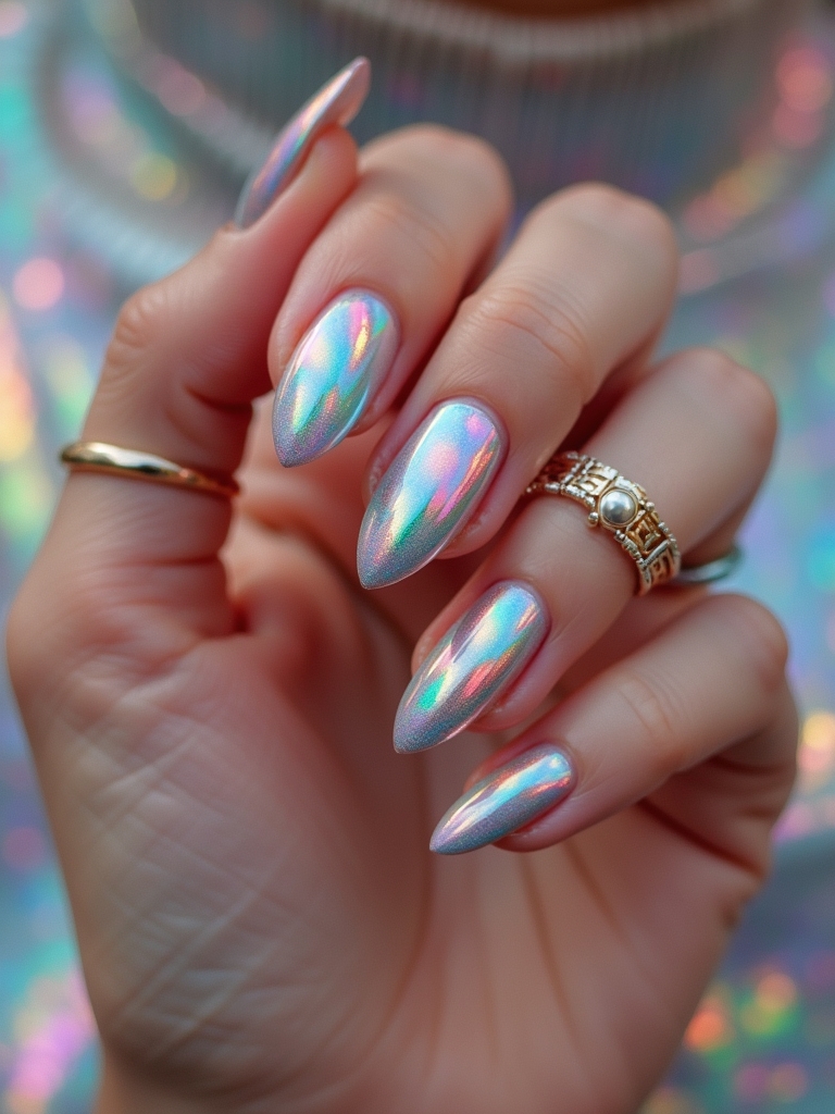 holographic nail art techniques
