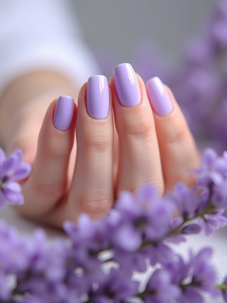 lavender nail care elegance