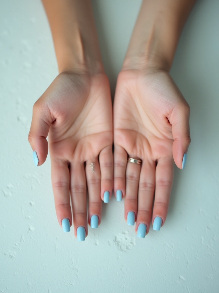 matte soft light blue