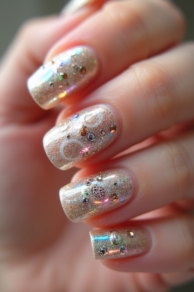 metallic nail art trends