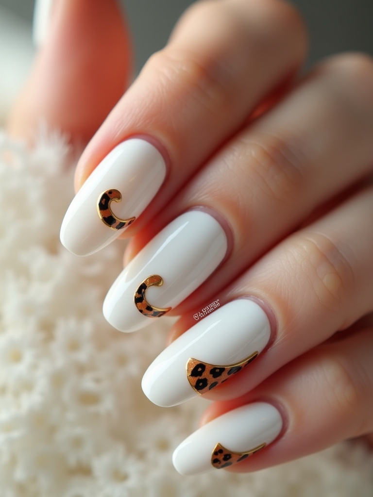 milky white animal prints