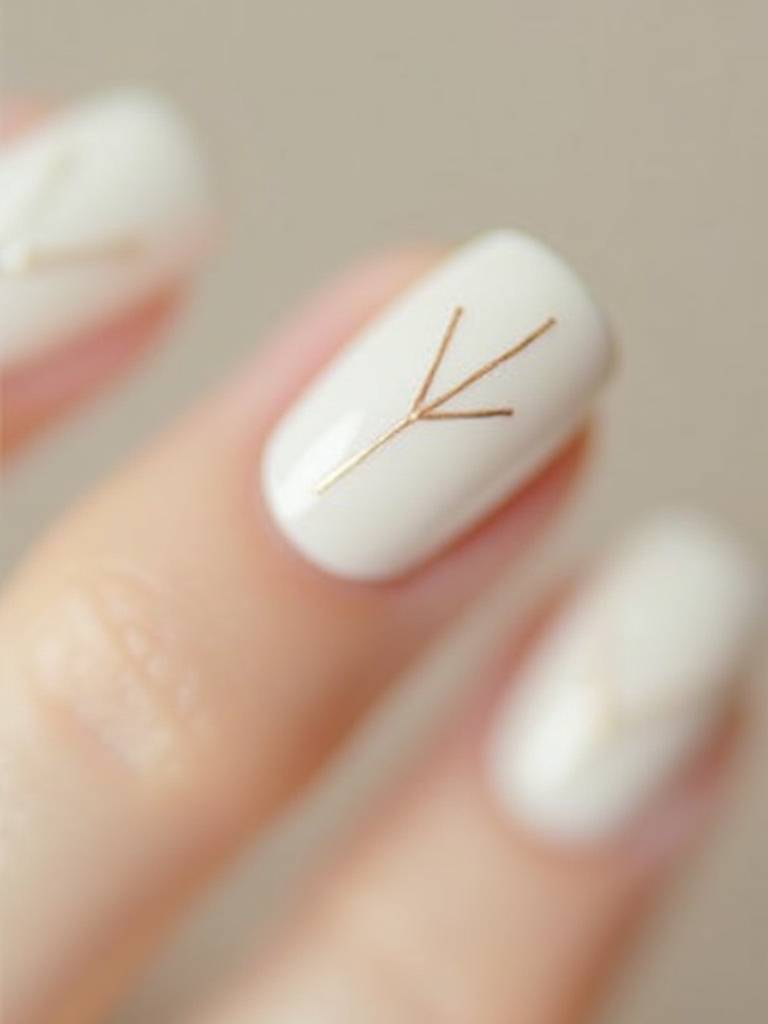 minimalist geometric nail designs