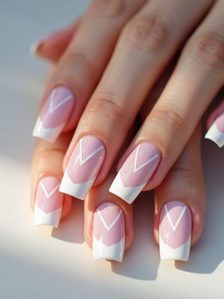 modern geometric nail designs