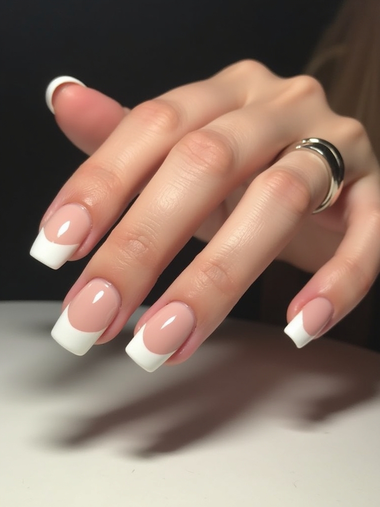 modern minimalist french tips