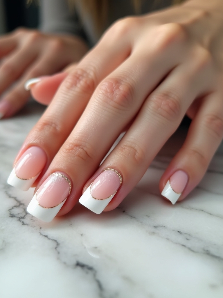 modern twist on french tips
