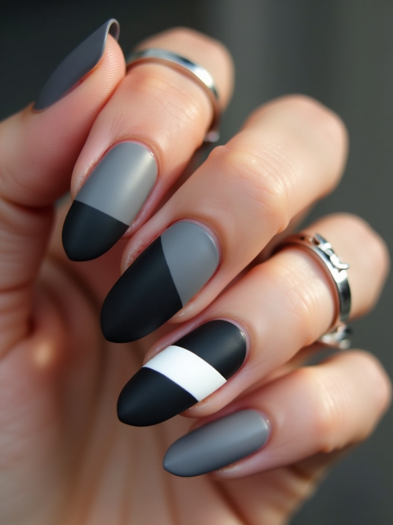 monochrome nail style inspiration