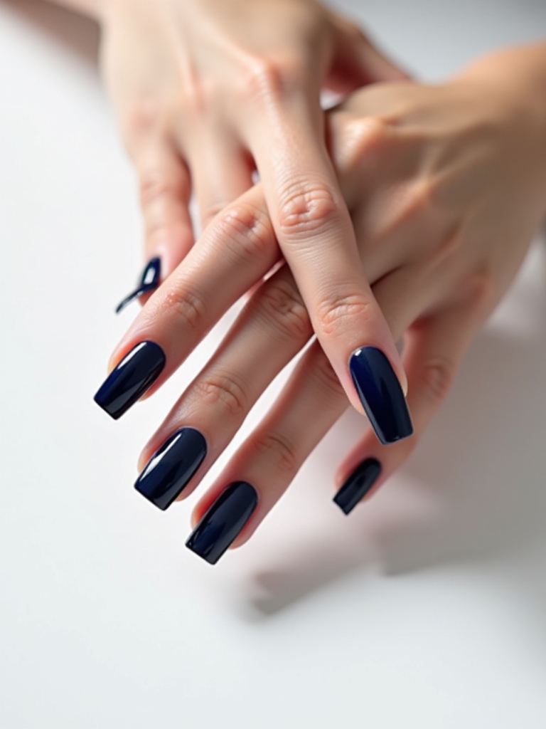 navy blue negative space designs