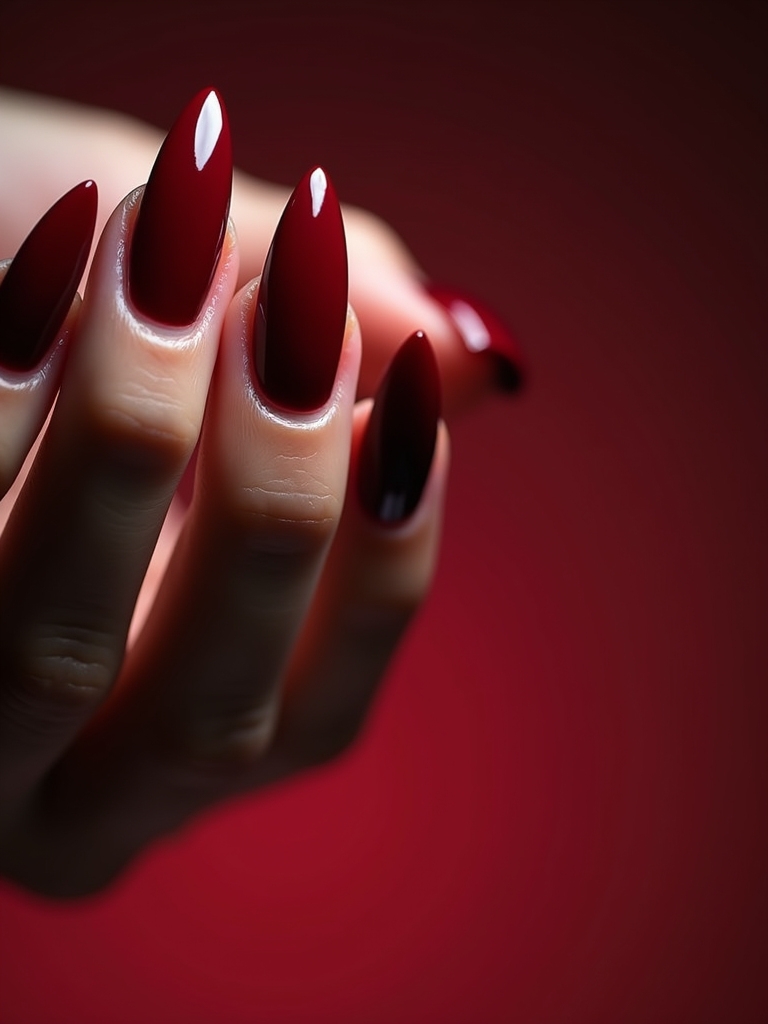 negative space nail art