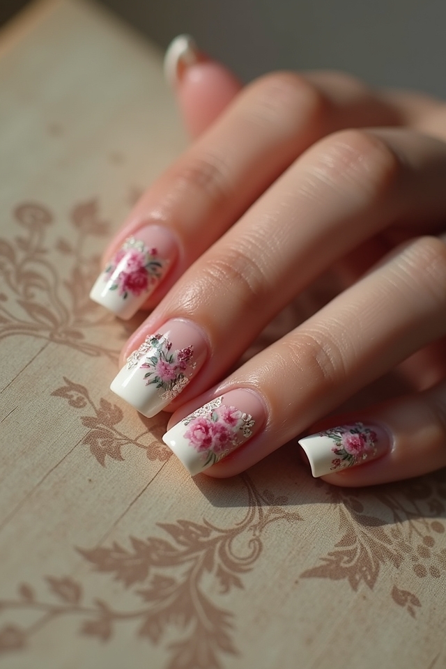 nostalgic pastel square nails