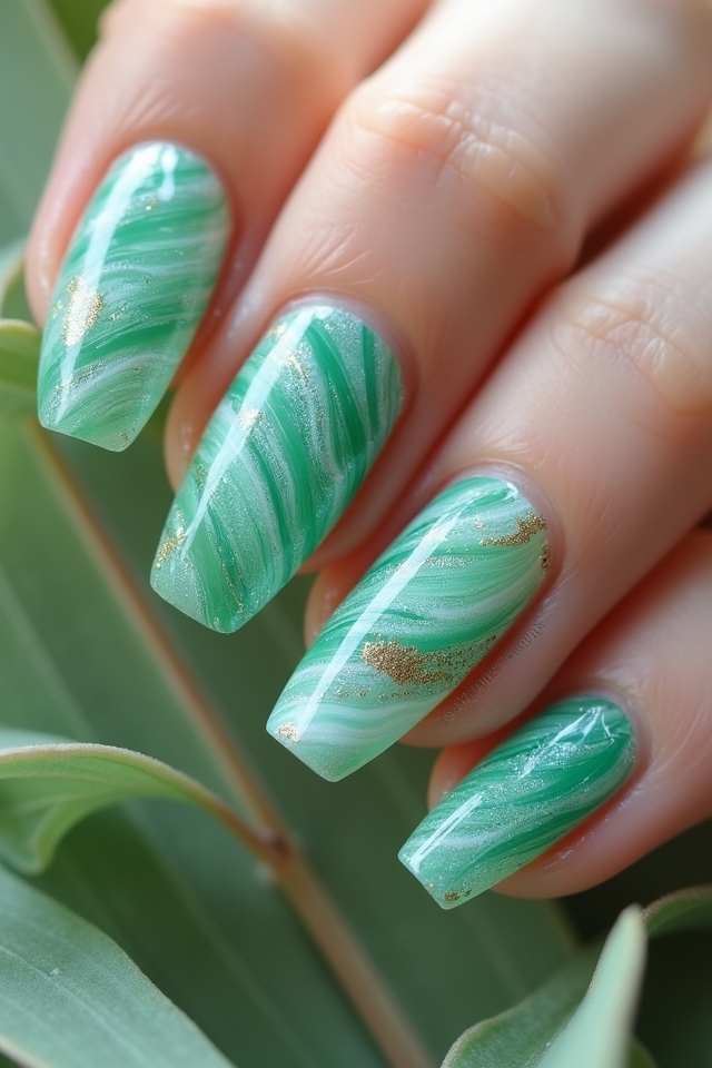 ocean inspired nail art