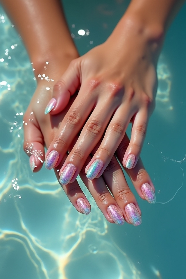 ocean inspired nail art