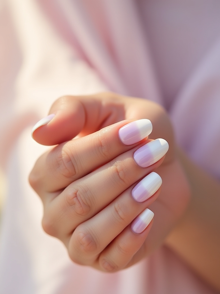 ombre pastel nail art