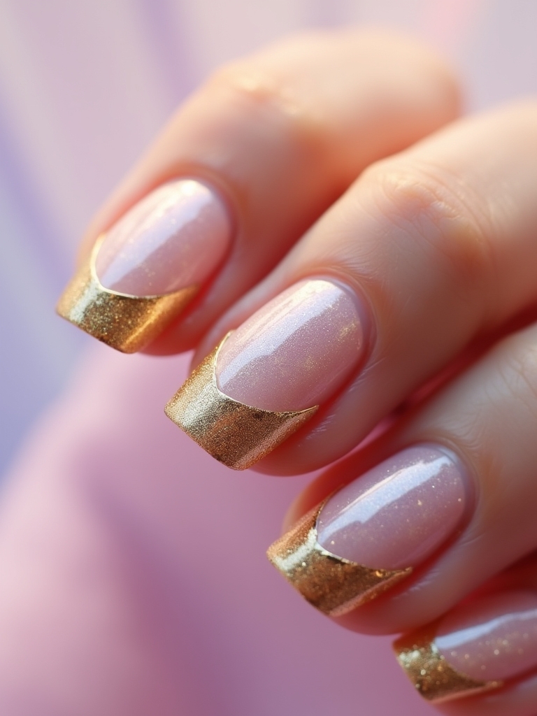 pastel elegance with gold