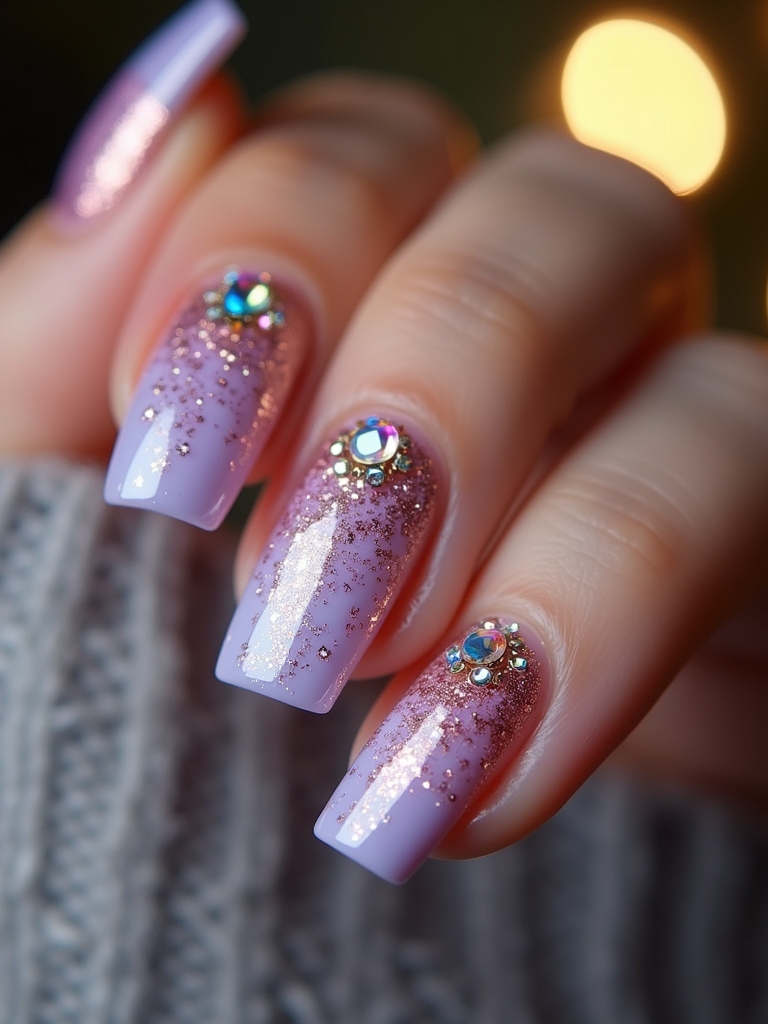 pastel glitter nail tutorial